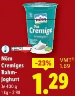Lidl Nöm Cremiges Rahm- joghurt Angebot