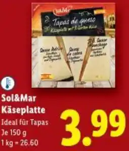 Lidl Sol&Mar Käseplatte Angebot