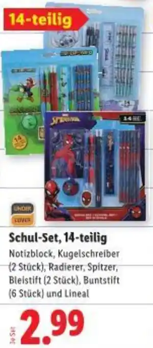 Lidl Schul-Set Angebot