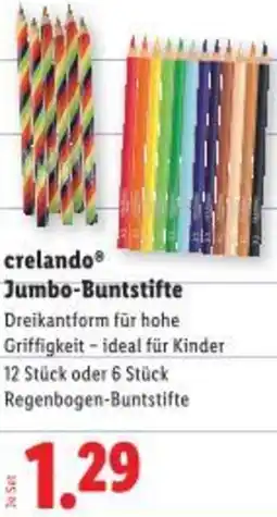 Lidl crelando Jumbo-Buntstifte Angebot