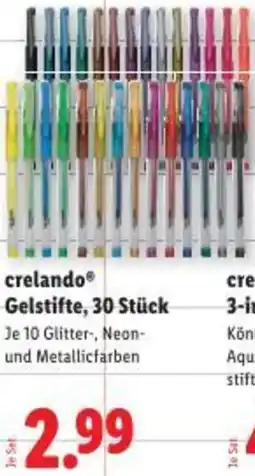 Lidl crelando Gelstifte Angebot