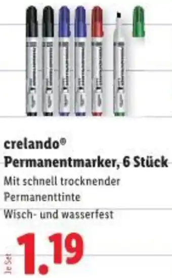 Lidl crelando Permanentmarker Angebot