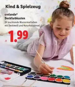 Lidl crelando Deckfarbkasten Angebot