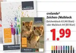 Lidl crelando Zeichen-/Malblock Angebot