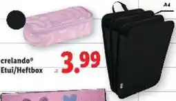 Lidl crelando Etui/Heftbox Angebot