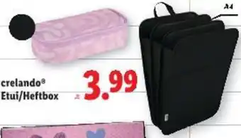 Lidl crelando Etui/Heftbox Angebot