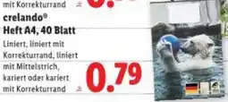 Lidl crelando Heft A4 Angebot
