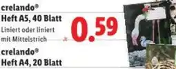 Lidl crelando Heft A5 Angebot