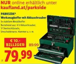 Lidl PARKSIDE Werkzeugkoffer mit Akkuschrauber Angebot