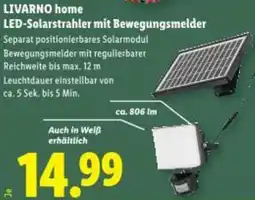 Lidl LIVARNO home LED-Solarstrahler mit Bewegungsmelder Angebot