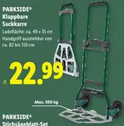 Lidl PARKSIDE Klappbare Sackkarre Angebot