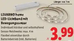 Lidl LIVARNO home LED-Lichtband mit Bewegungssensor Angebot