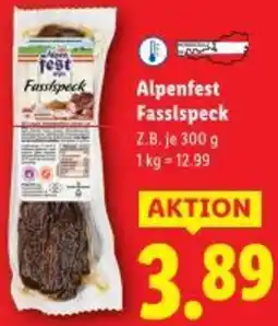 Lidl Alpenfest Fassispeck Angebot