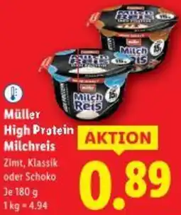Lidl Müller High Protein Milchreis Angebot
