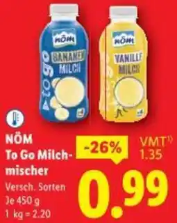 Lidl NÖM To Go Milch- mischer Angebot