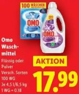 Lidl Omo Wasch- mittel Angebot