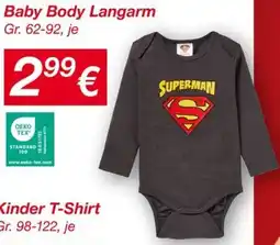 KiK Baby Body Langarm Angebot