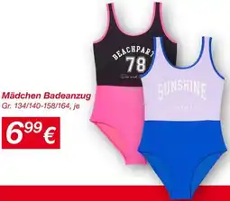 KiK Mädchen Badeanzug Angebot