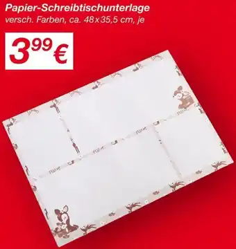 KiK Papier-Schreibtischunterlage Angebot
