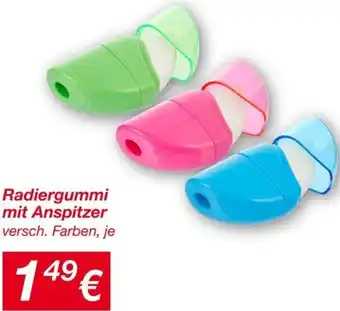 KiK Radiergummi mit Anspitzer Angebot