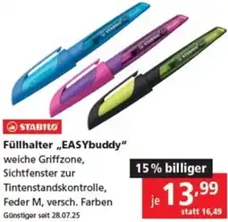 Pagro Diskont STABILO Füllhalter EASYbuddy Angebot