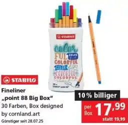 Pagro Diskont STABILO Fineliner point 88 Big Box Angebot