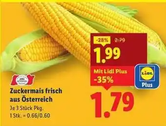 Lidl Zuckermais frisch aus Österreich Angebot