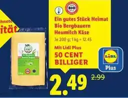 Lidl Ein gutes Stück Heimat Bio Bergbauern Heumilch Käse Angebot