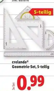Lidl crelando Geometrie-Set, 5-teilig Angebot