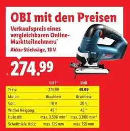 Lidl Akku-Stichsäge, 18 V Angebot