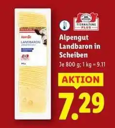 Lidl Alpengut Landbaron in Scheiben Angebot