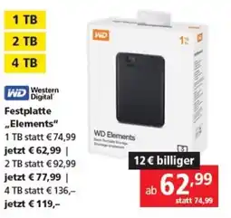Pagro Diskont Festplatte WD Elements Angebot