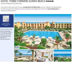 Alltours Hotel three corners sunny beach Angebot