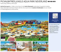 Alltours Pickalbatros jungle aqua park neverland Angebot