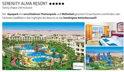 Alltours Serenity alma resort Angebot