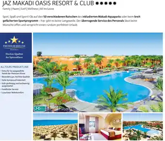Alltours Jaz makadi oasis resort & club Angebot