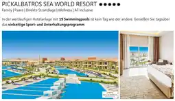 Alltours Pickalbatros sea world resort Angebot