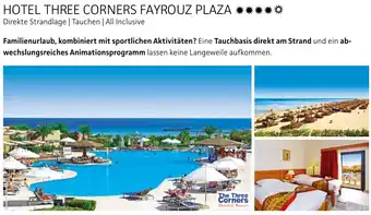 Alltours Hotel three corners fayrouz plaza Angebot