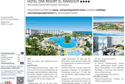 Alltours Hotel One Resort El Mansour Angebot