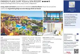 Alltours Paradis Plage Surf Yoga & Spa Resort Angebot