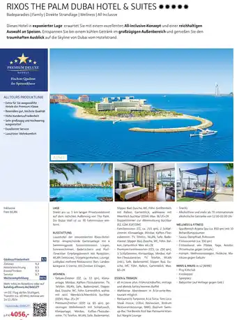 Alltours Rixos The Palm Dubai Hotel & Suites Angebot