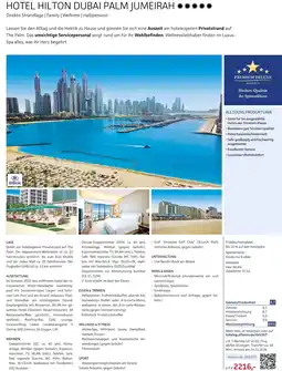 Alltours Hotel Hilton Dubai Palm Jumeirah Angebot