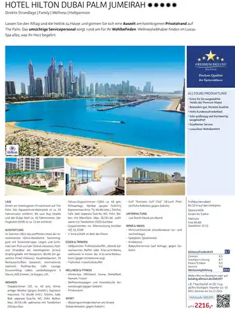 Alltours Hotel Hilton Dubai Palm Jumeirah Angebot