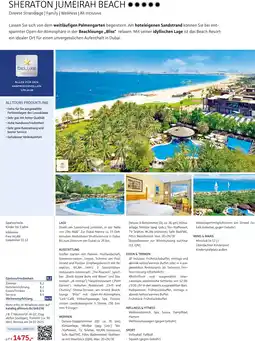 Alltours Sheraton Jumeirah Beach Angebot