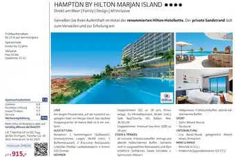 Alltours Hampton By Hilton Marjan Island Angebot