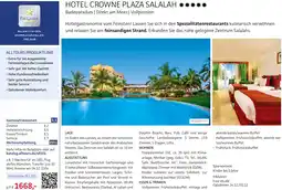 Alltours Hotel Crowne Plaza Salalah Angebot