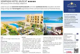 Alltours Kempinski Hotel Muscat Angebot