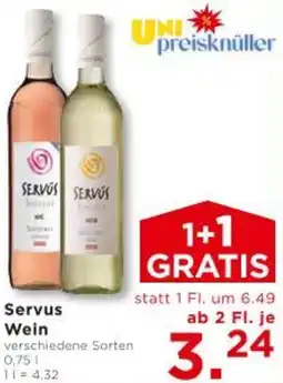 Unimarkt Servus Wein Angebot