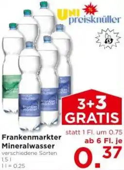 Unimarkt Frankenmarkter Mineralwasser Angebot