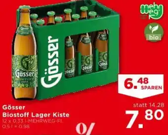 Unimarkt Gösser Biostoff Lager Kiste Angebot